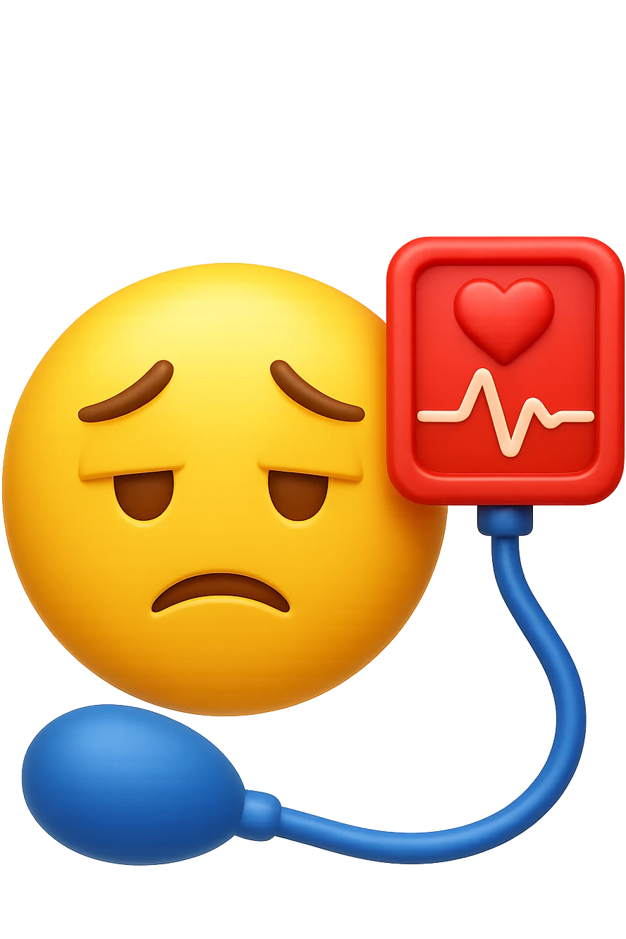 emoji 3d stile iphone con pressione sanguigna bassa 3d emoji