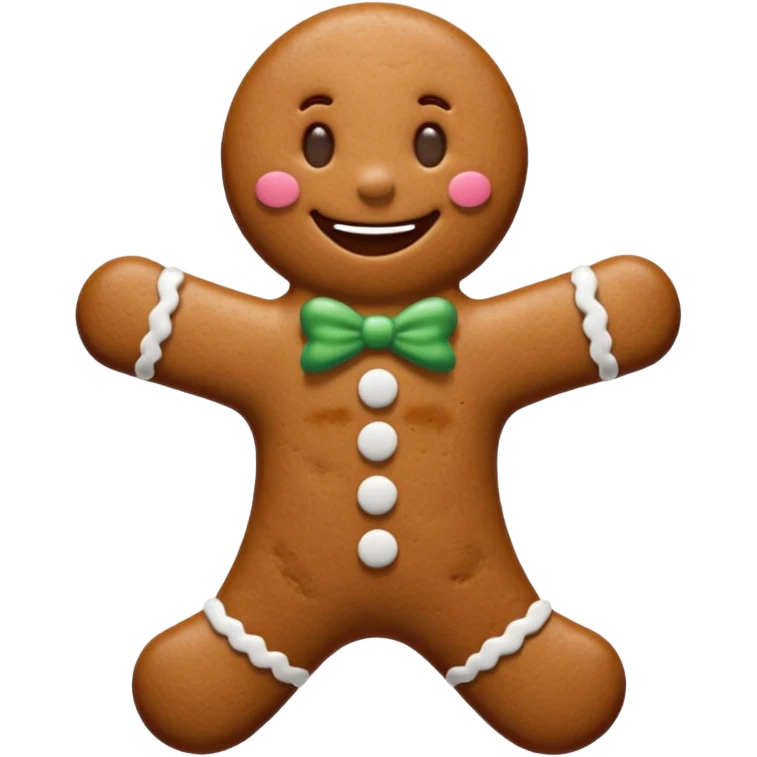 gingerbread man emoji