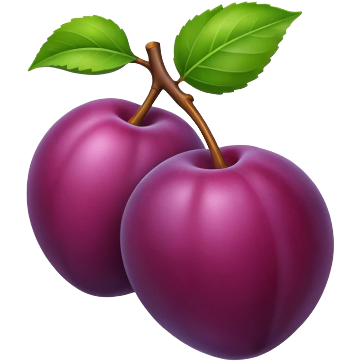 Plum emoji