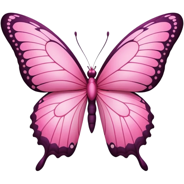 Pink butterfly emoji emoji