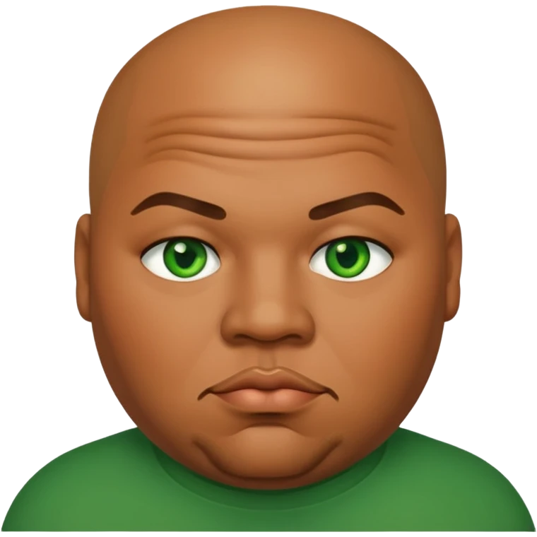 Fat Joe with green eyes emoji