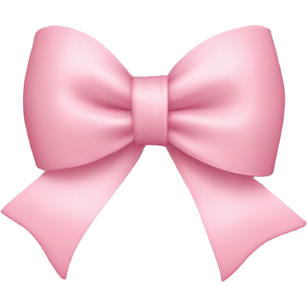 light pink bow on light pink bow emoji
