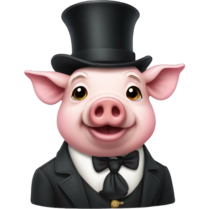 bourgeoisie pig emoji