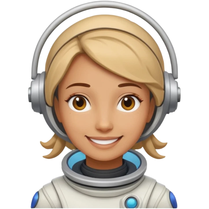 female astroneer smiling emoji