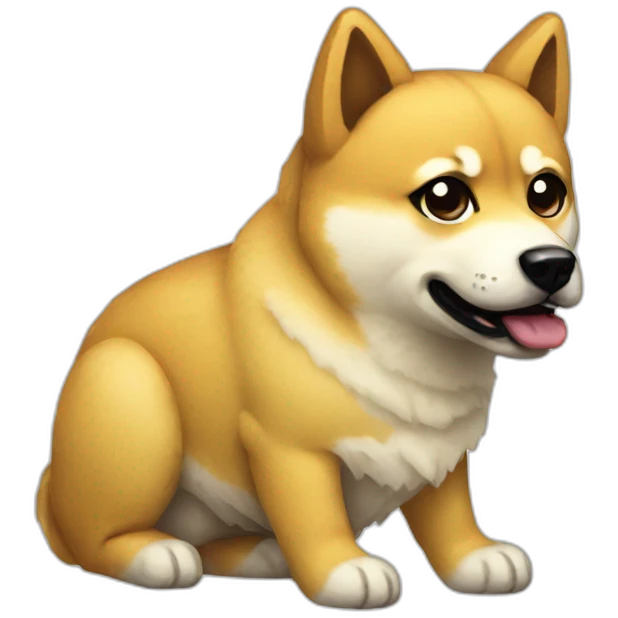 Pixelated Doge emoji