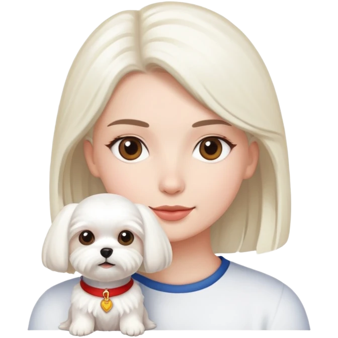 Me with a maltese emoji