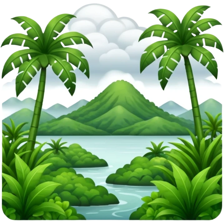 humid weather landskape emoji