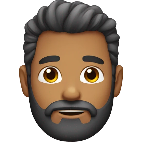 pelado con barba emoji