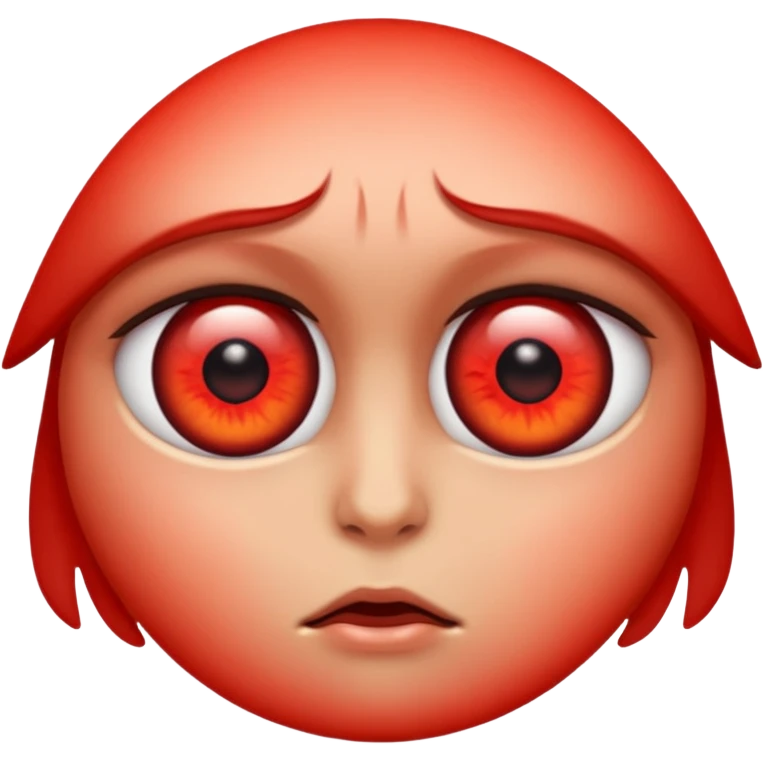 Red eyes emoji