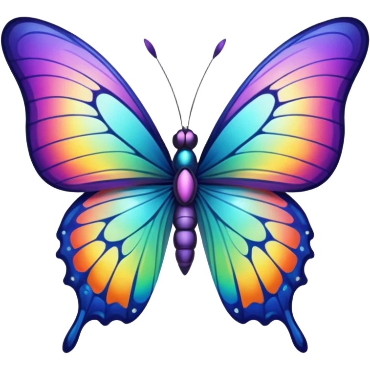 bright butterfly clear background emoji