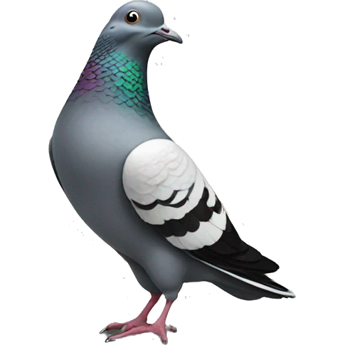 Dancing pigeon emoji