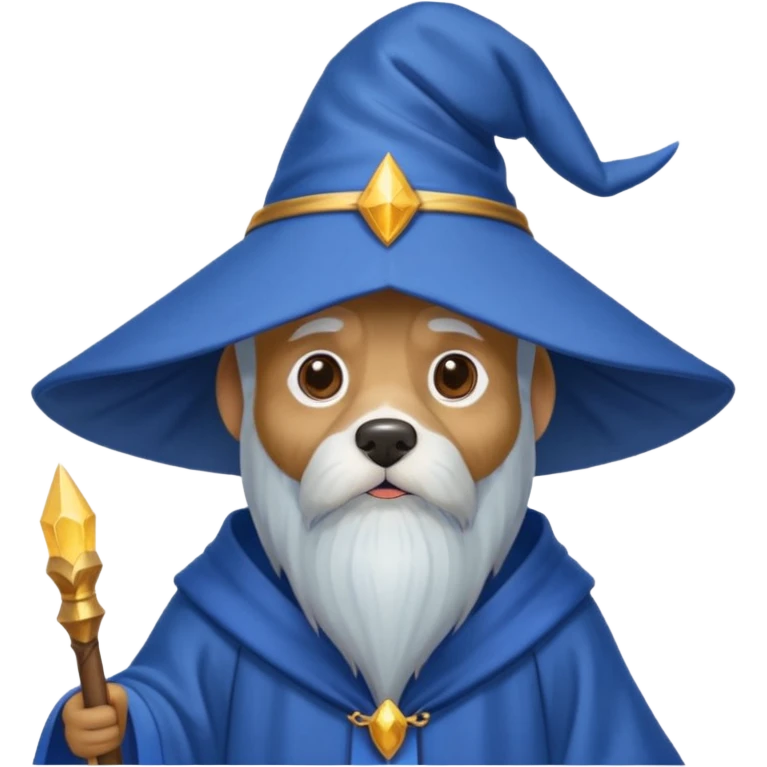 Dog wizard emoji