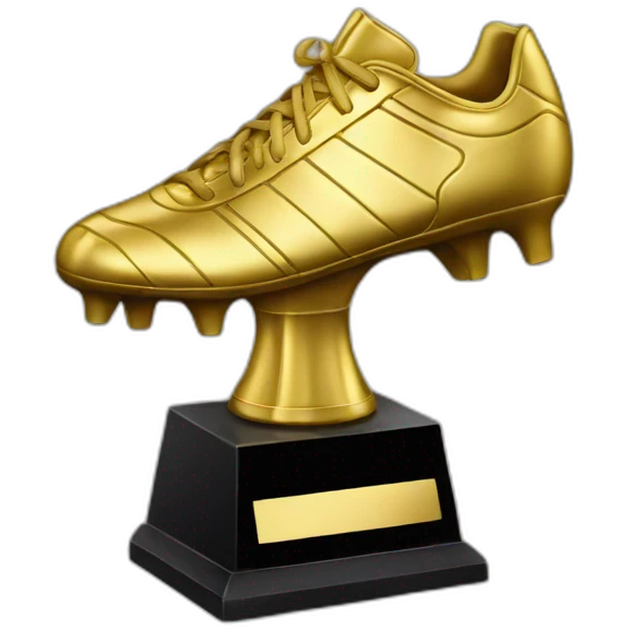 golden soccer boot trophy emoji
