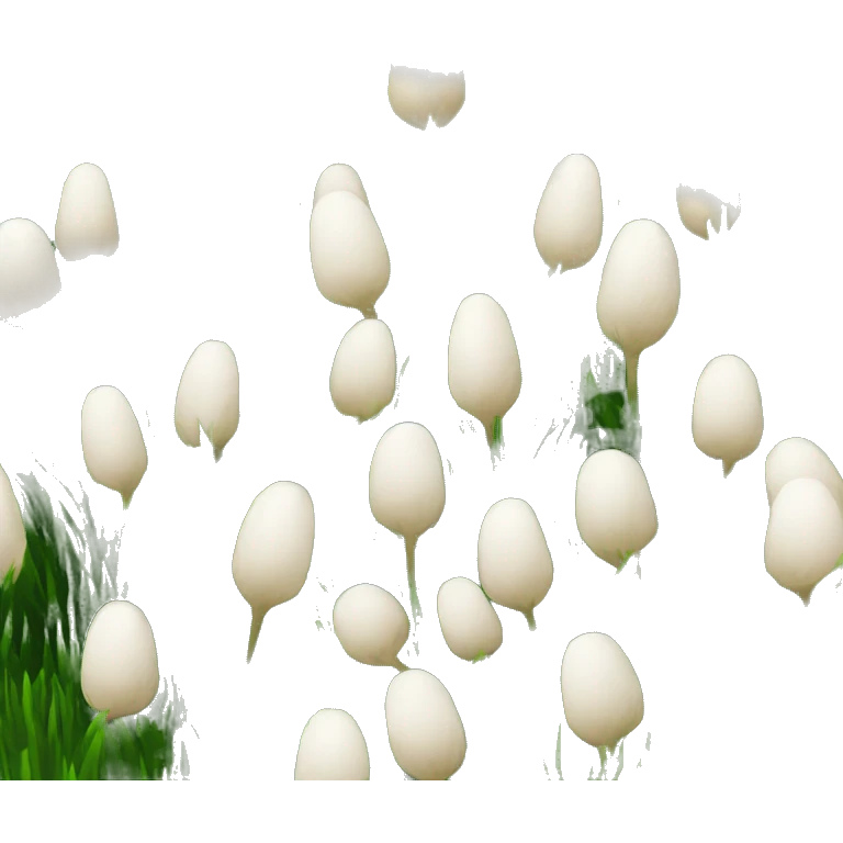 bunny tails grass emoji