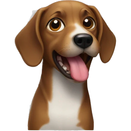 dog tongue by the window emoji