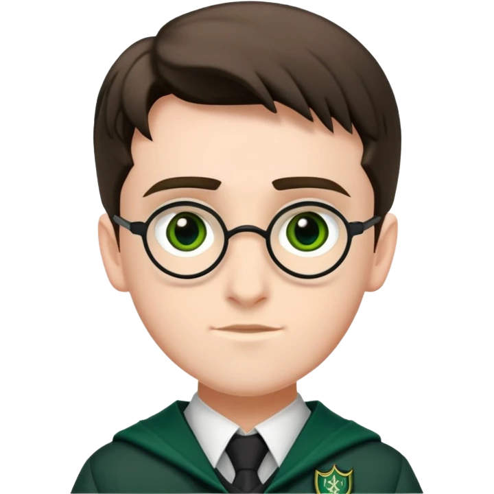 Scott Fern is Adrian Pucey  in harry potter, wear hogwarts slytherin uniform emoji