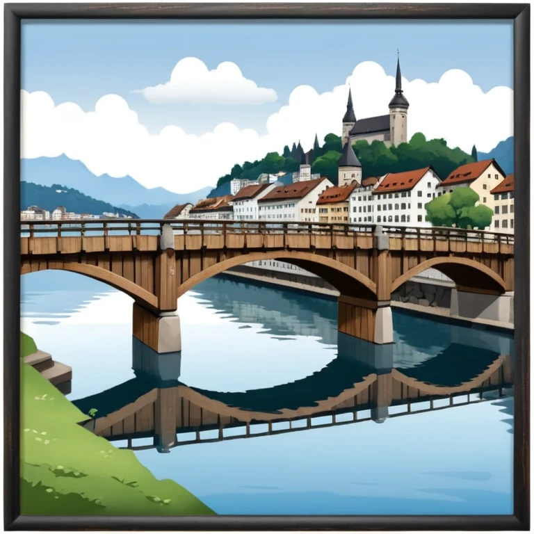 Kappelbrücke Luzern emoji