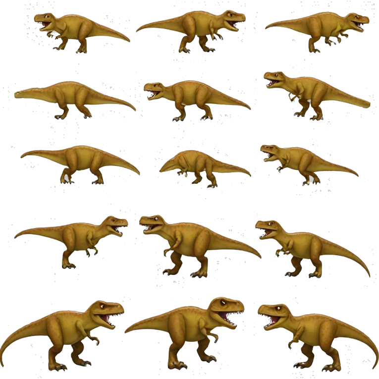 T rex having six packs emoji