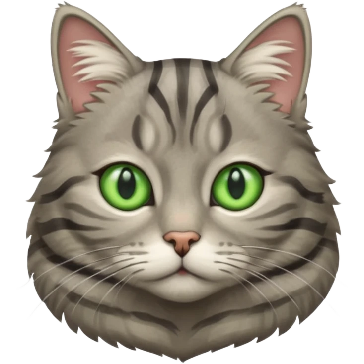 Grey tabby cat emoji