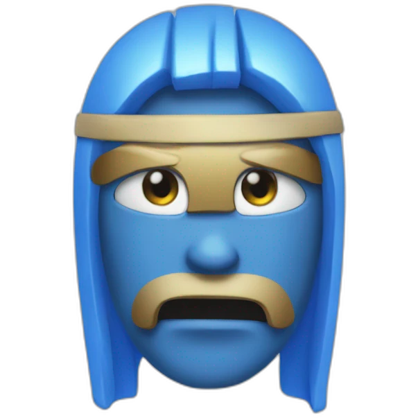 Blue tirck emoji emoji
