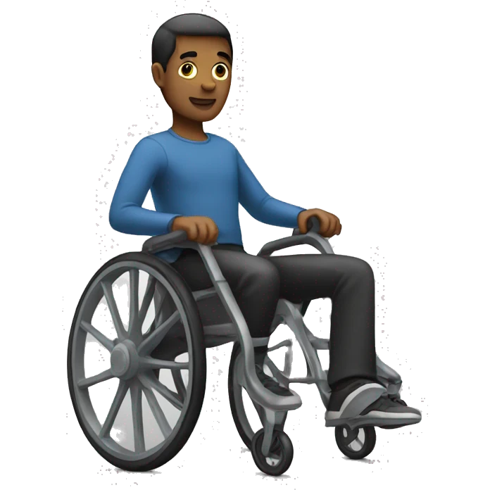 Human with wheels emoji