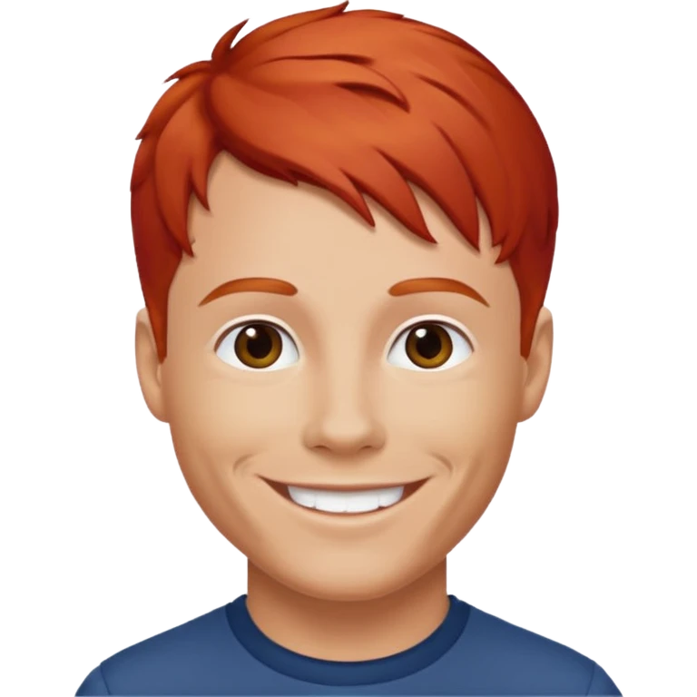 Brian Littrell with red hair emoji