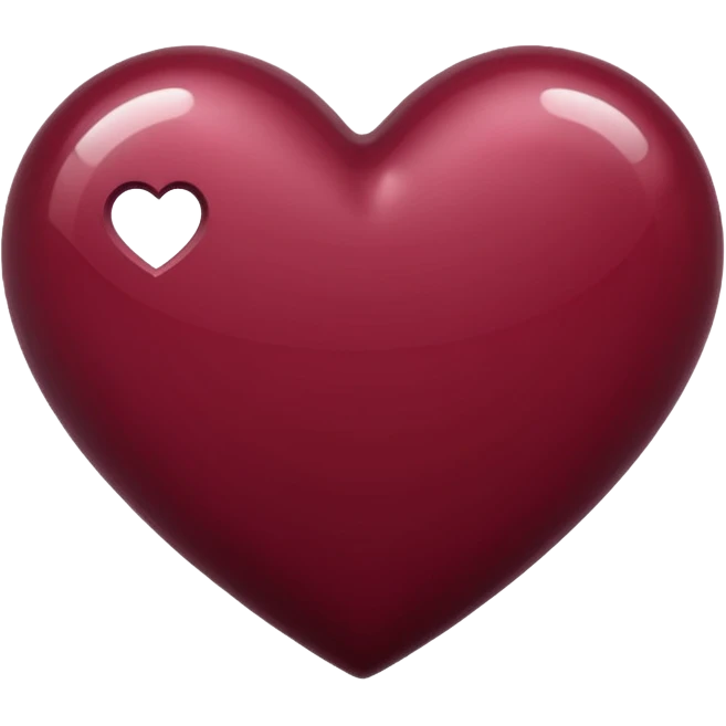 Burgundy heart emoji