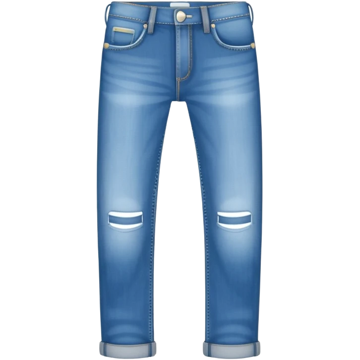 plain isolated blue long jeans emoji