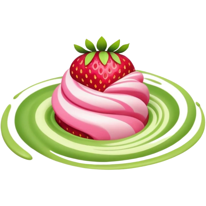 strawberry matcha emoji