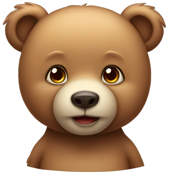 Cute bear emoji