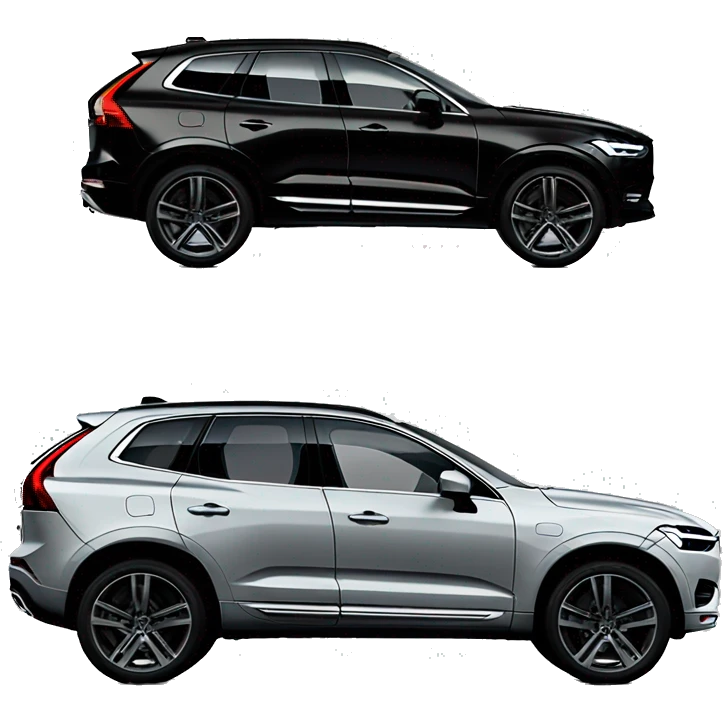 Black Volvo xc60 with black rims emoji