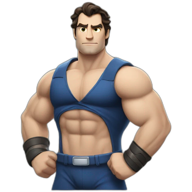 Henry Cavil flexing  emoji