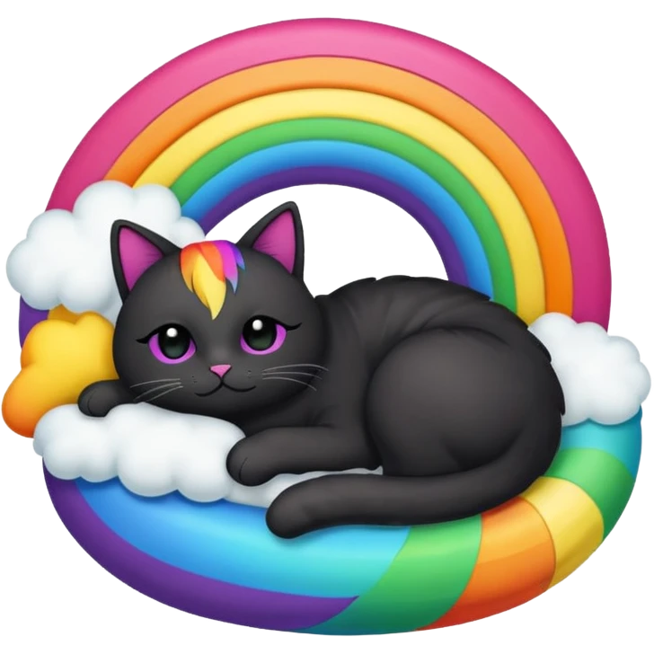catnap and craftycorn past black rainbow emoji