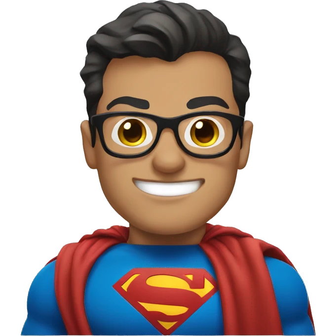 superman with glasses emoji