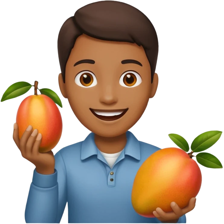 Turkey and a cute happy mango emoji