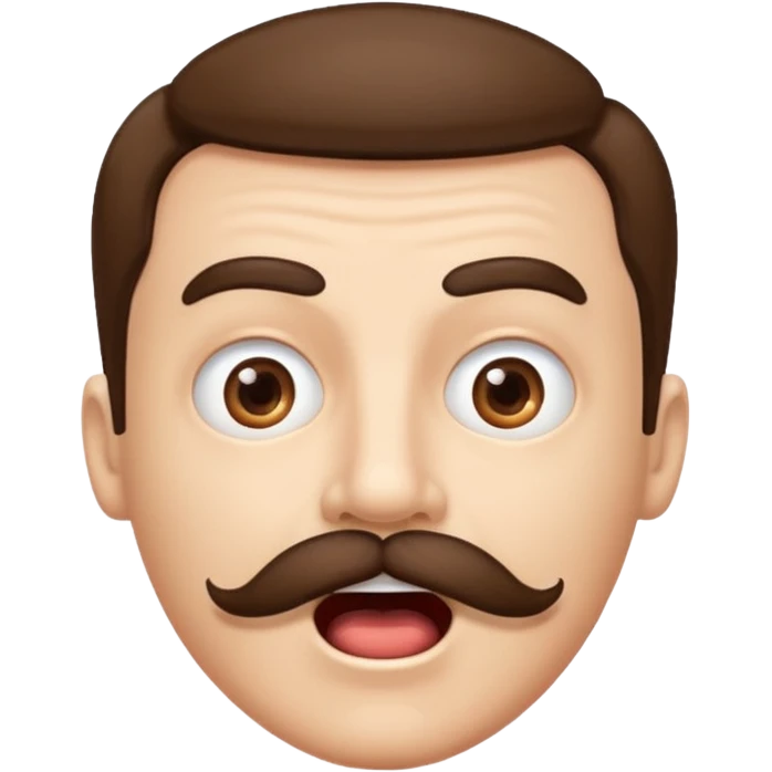 Create pls emoji that looks like austria dictator (hitler) it doesn’t have to be him but someone who looks alike , and combine it with emoji “mind blowing” emoji