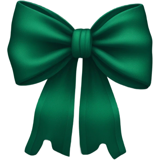🎀 but dark green  emoji