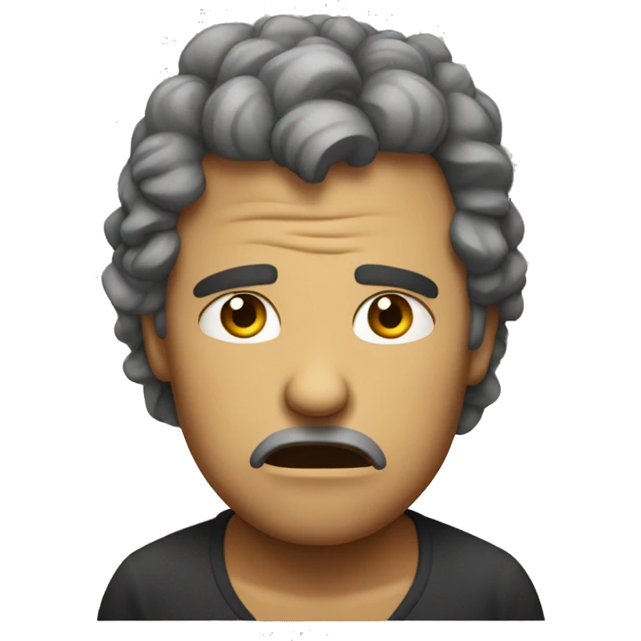 Extremely tired classic emoji disappointed  emoji