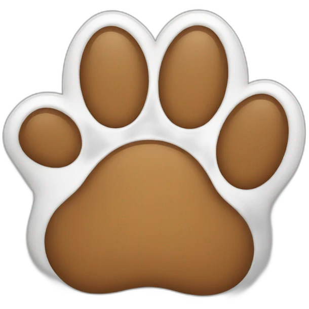 A paw emoji
