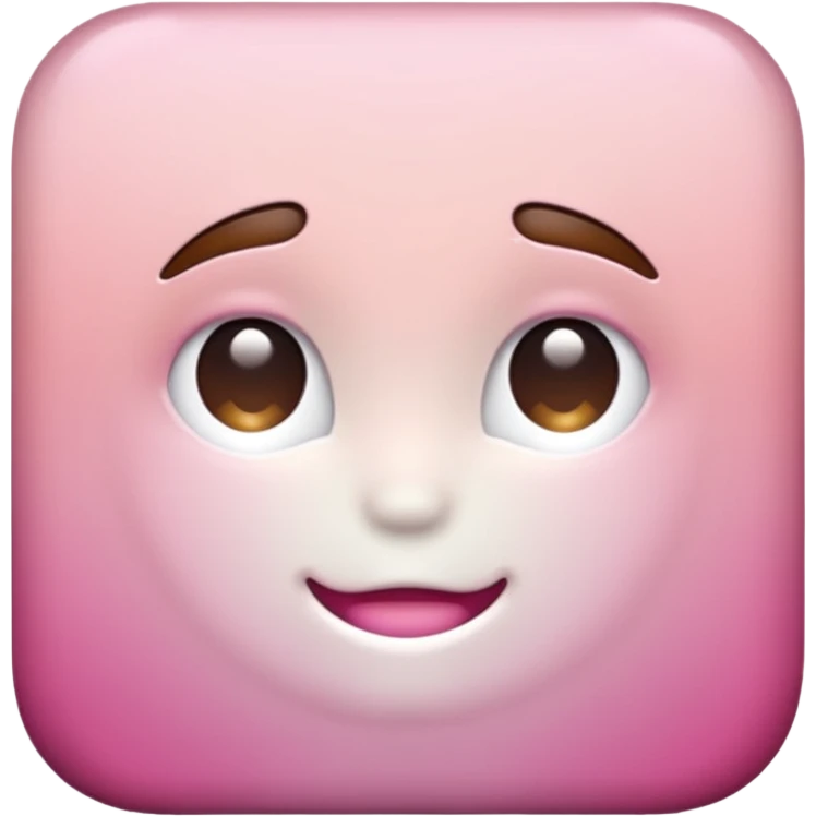 Brown pink to white ombré emoji