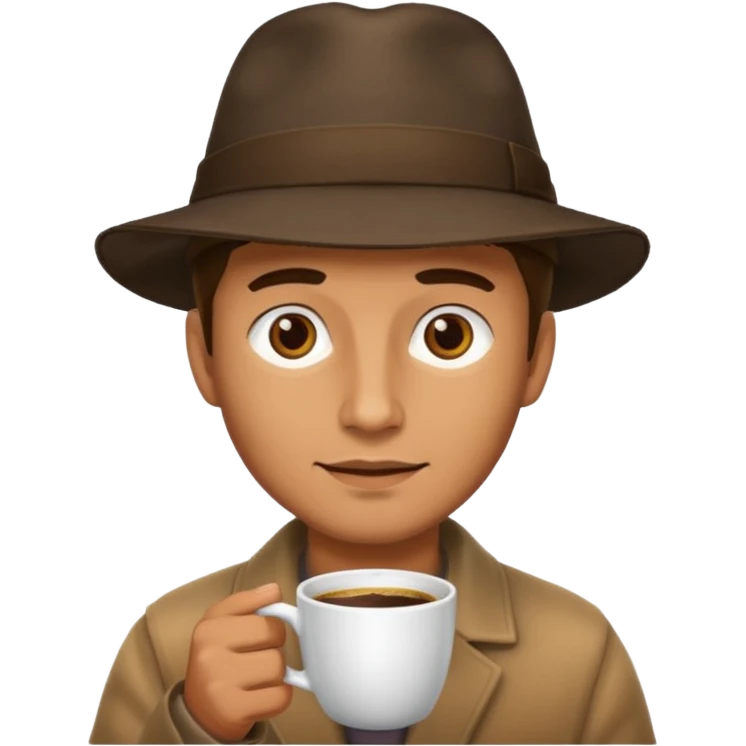 hot coffee guy emoji