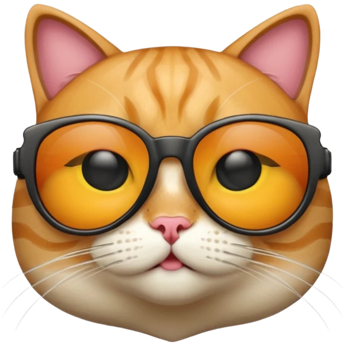 Cat wearing sunglasses emoji