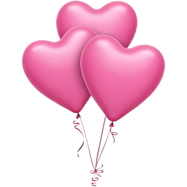 heart pink balloons emoji