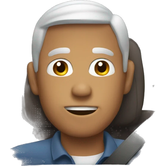The man in car emoji