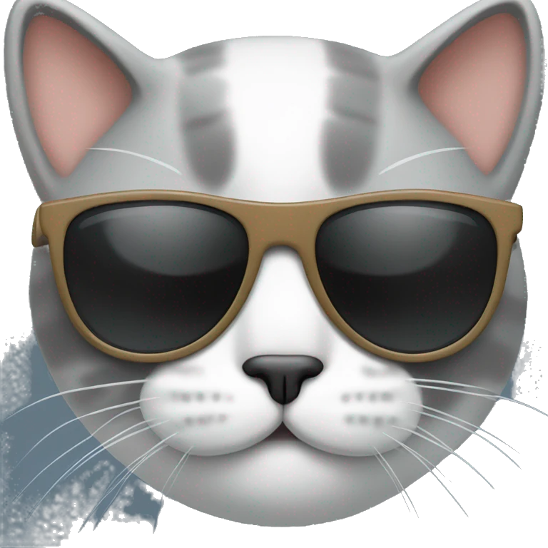 Cat with sunglasses emoji