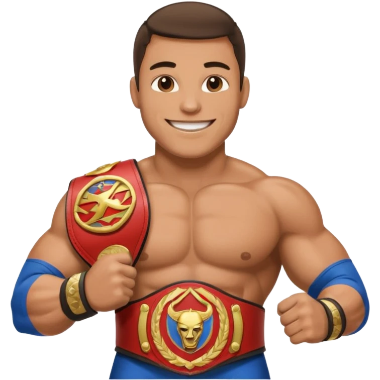  professional-wrestling with champions belt emoji