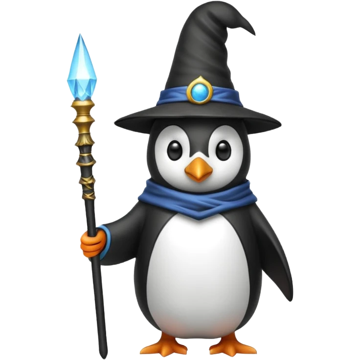 penguin wizard emoji