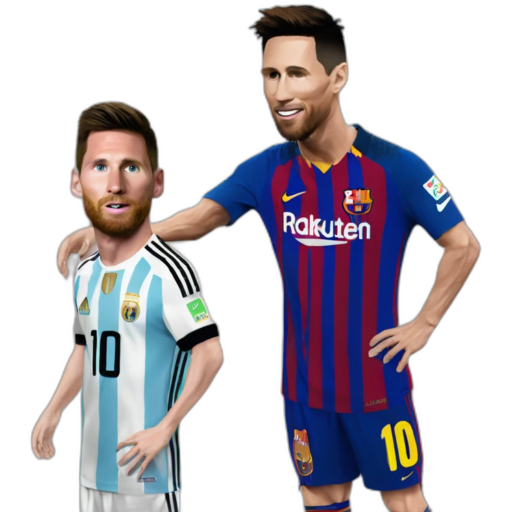 Messi sur Ronaldo emoji