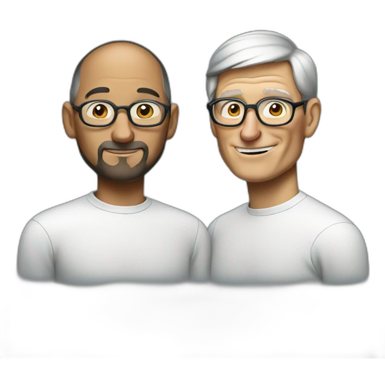 steve jobs and tim cook gay emoji