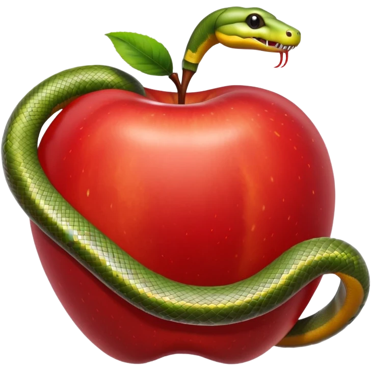 Snake apple emoji